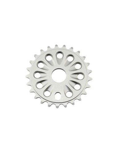 Alloy Chainring 6061-T6 1/2 X 1/8 25t Silver.